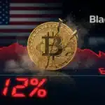 Graphique du Bitcoin montrant une chute brutale sous 66 000 dollars suivie d'un rebond partiel.