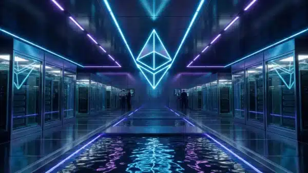 Illustration du trésor Ethereum de BitMine et de ses infrastructures de minage et staking en 2026.