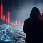 Graphique du crash Bitcoin sous 61000 dollars causé par un vendeur mystère.