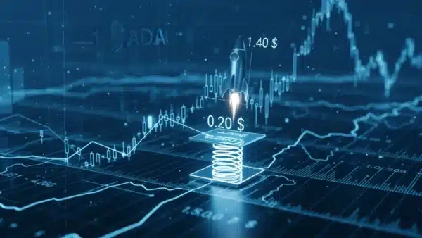 Graphique illustrant le retour du prix de Cardano sur sa zone de support historique, prêt pour un potentiel rebond.