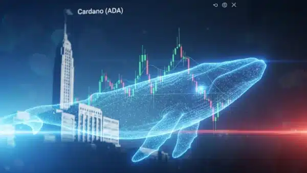 Graphique du prix de Cardano sous pression des baleines, illustrant la situation du marché et les pertes annoncées par Charles Hoskinson.