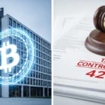 Illustration du siège de la Danske Bank au Danemark proposant des ETP Bitcoin face à la menace d'une taxe sur les gains non réalisés.
