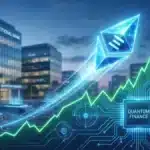 Graphique illustrant la forte hausse du cours Ethereum propulsée par l'explosion des volumes et les annonces de Vitalik Buterin.