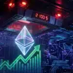 Graphique Ethereum montrant un rebond à 2 078 $mais bloqué par une résistance critique à 2 100$.