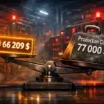 Graphique illustrant le prix du Bitcoin inférieur à son coût de production estimé par JPMorgan.