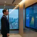 Illustration conceptuelle du PDG de Metaplanet défendant la stratégie Bitcoin de l'entreprise face aux critiques du marché.