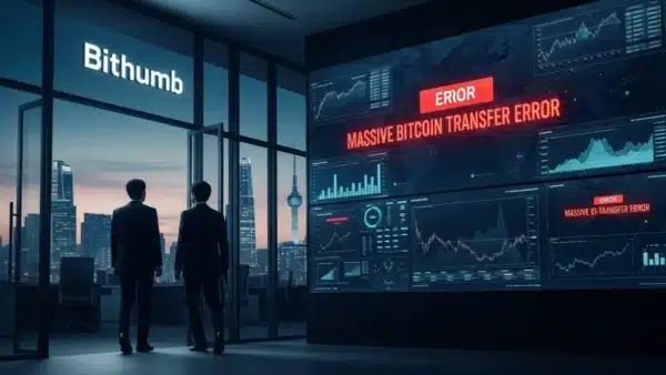 Enquête du régulateur sud-coréen sur la plateforme crypto Bithumb après une erreur massive.