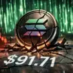 Analyse du prix de Solana chutant à 91,71 dollars malgré une forte activité réseau.
