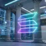 Illustration de l'adoption institutionnelle du réseau Solana pour le crédit numérique suite aux déclarations de Michael Saylor.