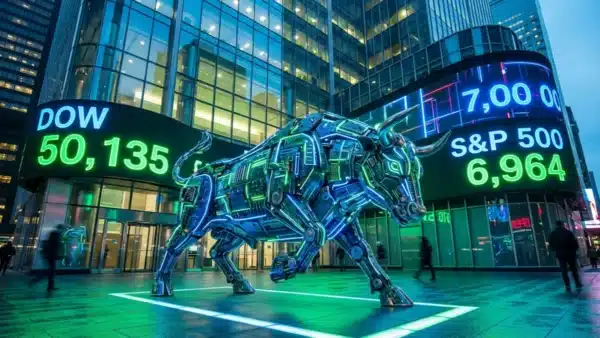 Le S&P 500 rebondit grâce à la tech et le Dow Jones atteint un record historique à 50 135 points.