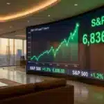 Graphique de la performance historique du SP500 sur trois années consécutives de hausse à deux chiffres.