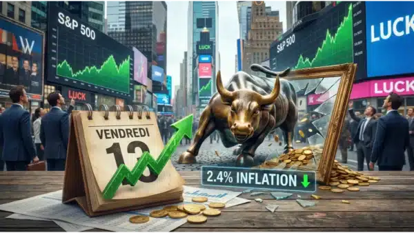 Le S&P 500 rebondit un vendredi 13 grâce au ralentissement de l'inflation américaine à 2,4 %.