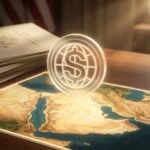 Donald Trump et Jared Kushner, représentant le 'Board of Peace', discutent d'un stablecoin pour Gaza.