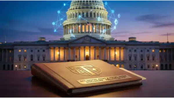 Dossier de demande d'ETF Crypto déposé par Truth Social auprès de la SEC, incluant Bitcoin et Cronos.