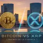 Comparaison visuelle entre la solidité du Bitcoin et le marketing de Ripple (XRP).
