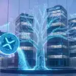 Illustration conceptuelle de la croissance de l'écosystème XRP et des nouveaux financements décentralisés annoncés par Ripple.