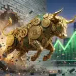 Illustration du Bitcoin franchissant la résistance des 71 500 dollars face à la vente étatique du Bouthan.