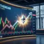 Graphique boursier illustrant le puissant rebond haussier du cours Ethereum suite aux injections de capitaux des ETF institutionnels.