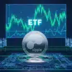 Illustration du jeton XRP de Ripple accumulé par les institutions financières en attente des ETF crypto.