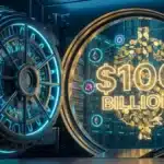 Illustration de la valeur totale verrouillée (TVL) de la DeFi atteignant le cap des 100 milliards de dollars sur le marché crypto.