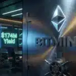 Illustration conceptuelle de l'accumulation massive d'Ethereum (ETH) par l'entreprise Bitmine pour ses opérations de staking institutionnel.