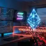 Graphique illustrant la liquidation des vendeurs sur Ethereum (ETH) et son duel face à Solana sur le marché des RWA.