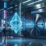 Illustration du transfert de 5 000 jetons ETH de la Fondation Ethereum vers la trésorerie de l'entreprise BitMine.