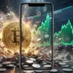 Illustration du marché crypto purgeant les Altcoins au profit de la domination du Bitcoin.