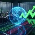 Illustration du marché de prédiction et de la crypto en pleine croissance sur Polymarket et Kalshi.