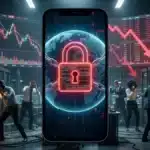 Illustration du marché de prédiction verrouillé face aux scandales sur Polymarket et Kalshi.