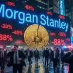 Illustration de la guerre tarifaire déclenchée par Morgan Stanley sur son nouvel ETF Bitcoin.