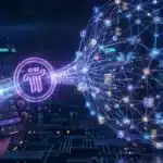 Illustration du projet Pi Network migrant les jetons de son application mobile vers le réseau blockchain principal (Mainnet).