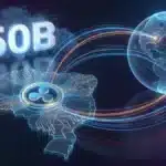 Illustration du réseau Ripple étendant son infrastructure de cryptomonnaie sur le territoire du Brésil.