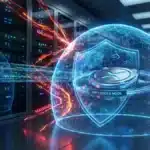 Illustration d'un bouclier numérique protégeant le réseau XRP Ledger suite à la mise à jour critique déployée par Ripple.