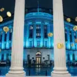 Illustration du bâtiment de la SEC clarifiant la régulation de la cryptomonnaie aux États-Unis.