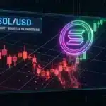 Illustration d'un short squeeze sur la crypto Solana, liquidant les vendeurs à découvert.