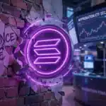Illustration du cours de Solana (SOL) brisant la résistance des 90 dollars suite aux nouvelles sur les ETF américains.