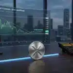 Tableau de bord financier illustrant la correction mensuelle du cours du XRP et l'analyse de ses supports techniques.