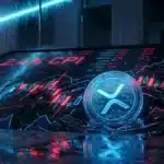 Graphique montrant la chute du XRP sous les 1,40 dollar suite à l'inflation américaine