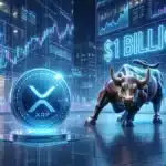 Illustration du jeton XRP à Wall Street pour l'introduction en bourse de la société Evernorth.