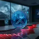 Illustration du jeton XRP subissant la pression d'un choc macroéconomique en provenance du Japon.