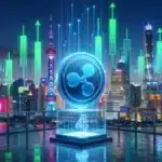 Illustration du jeton XRP de Ripple atteignant la 4ème place mondiale grâce à un partenariat asiatique.
