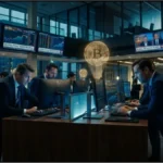 Des traders institutionnels analysent les données macroéconomiques impactant le cours du Bitcoin.