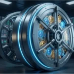 Coffre-fort numérique verrouillant des pièces Ethereum