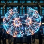 Illustration d'un réseau neuronal brisé symbolisant la crise interne de Bittensor