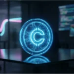 Pièce numérique Cardano posée sur un bureau institutionnel illustrant l'adoption blockchain