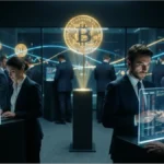 Investisseurs institutionnels analysant les données macroéconomiques liées au Bitcoin | Analyse du cours du Bitcoin à 74370 $.