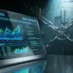 Graphiques financiers et interface de trading décentralisée représentant l'évolution du prix de la crypto HYPE | Analyse du cours du Hyperliquid à 45.59 $.