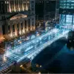 Une représentation conceptuelle de l'intégration de la technologie blockchain dans l'infrastructure bancaire traditionnelle. | Analyse du cours du XRP à 1.44 $.