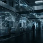 Représentation cinématique des flux financiers institutionnels liés au marché des cryptomonnaies et au trading de dérivés. | Analyse du cours du XRP Perpétuel à 1.4587 $.